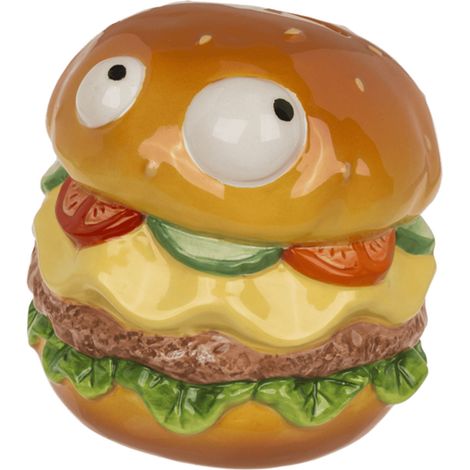 Tirelire burger en céramique 12 x 11 cm (1/5)