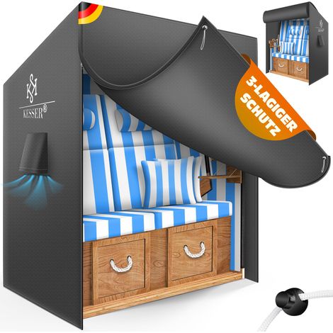 KESSER® copertura per sedia da spiaggia, 600D - 135 cm, antracite (1/5)