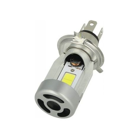 Kit Full Led Cob H4 20/20W 12V Specifico Per Moto Scooter Bianco 2000 Lumen Con Ventola In Testa (1/3)