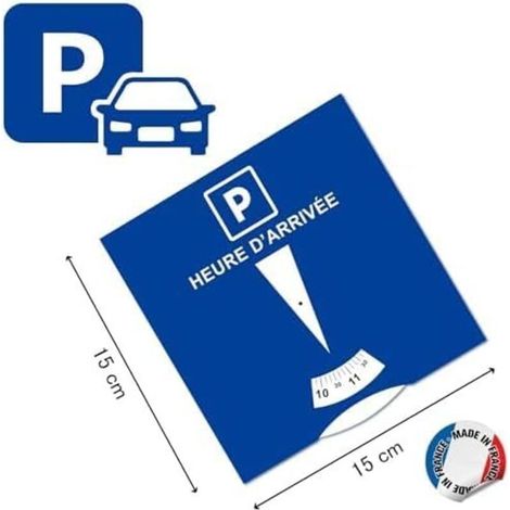 Lot de 10 Disque stationnement Zone Bleue - Parking (10)