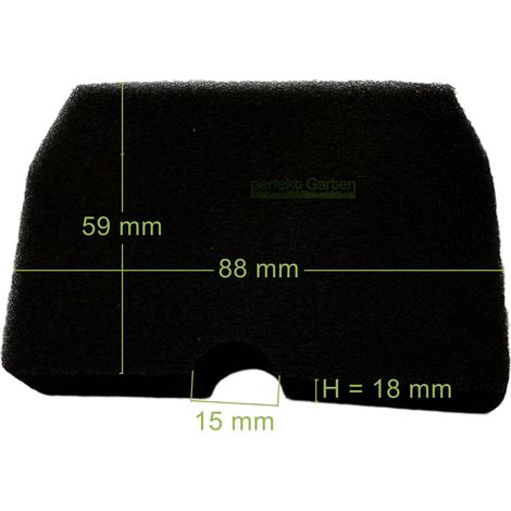 filtre à air pour débroussailleuse Husqvarna 343 F FR FRM 345 RX FX FXT R / 537 42 71-01 (1/3)
