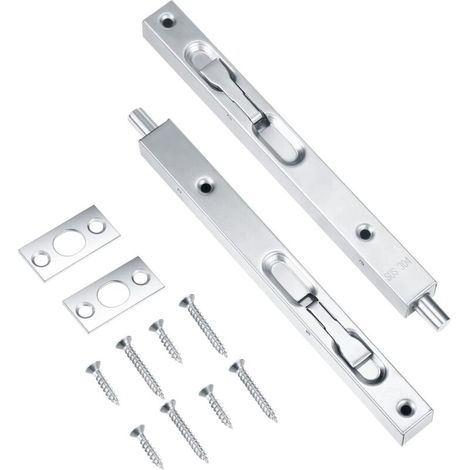 CSPARKV 2 Pièces Loquet Caché de Porte Boulon de Sécurité, Loquet Coulissant de Poignée à Levier, Verrous et Boulon Loquet de Porte Dissimulés (1/5)