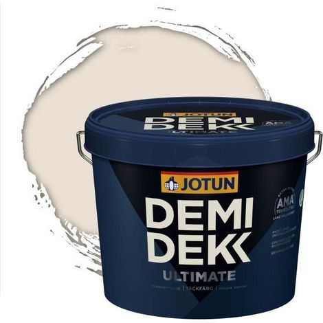JOTUN - Peinture Bois, Lasure Opaque pour Extérieur et Intérieur Satinée - DEMI DEKK ULTIMATE - RAL 9001 - Blanc Crème - 3L (1/2)
