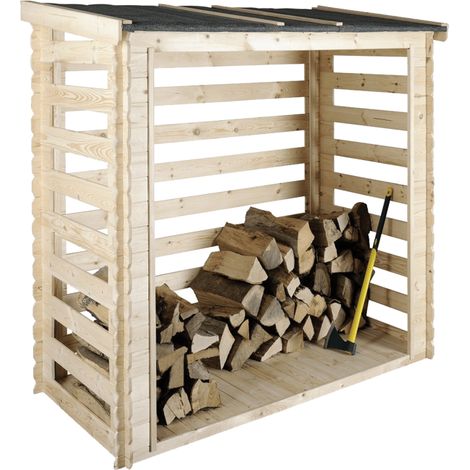 ABRI BUCHES BOIS 224X127X180CM