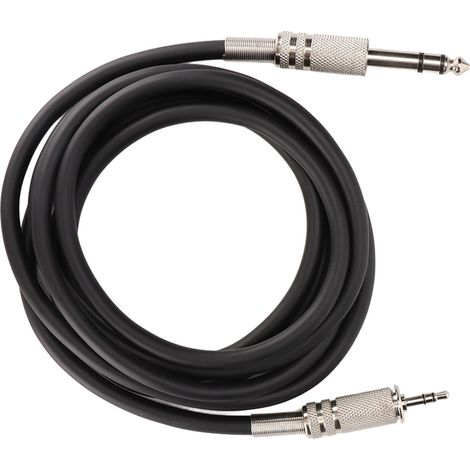 Câble adaptateur audio 6.35mm mâle vers 3.5mm femelle pour ampli guitare et smartphone, 2 mètres haute qualité (1/5)