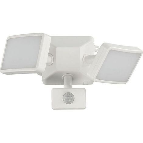 Außenbeleuchtung mit Bewegungsmelder, 1600 lm LED-Flutlicht mit PIR-Sensor, zweifarbige, kaltweiße Außenbeleuchtung, netzbetrieben, ehemalige RWProj-Lampen (1/5)
