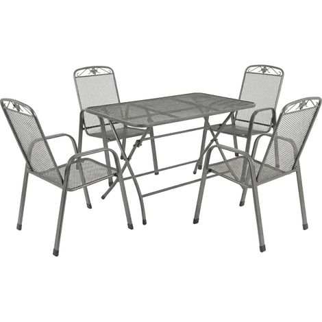MWH Garten-Essgruppe Caffe Latte 2.0 4 Personen Sitzgruppe (1/3)