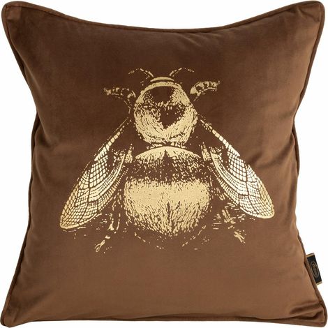 Funda de almohada Blink 45x45 ladrillo/lino (1/5)