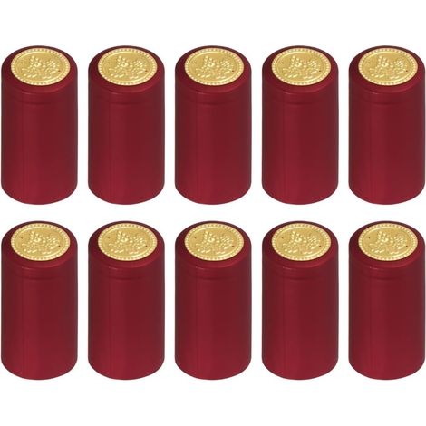 Schrumpfschläuche für Weinflaschen, zum Schutz im Weinkeller, rot, 30 mm, 100er-Packung