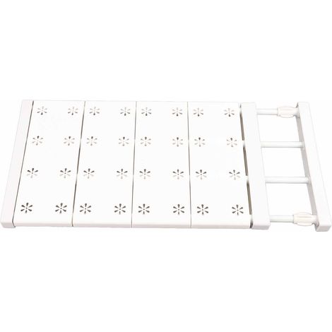 Séparateurs de placard, séparateurs d'étagères, séparateurs de placard extensibles et perforés pour une organisation optimale. Longueur : 48 à 80 cm (18,90 à 31,50 po). (1/5)