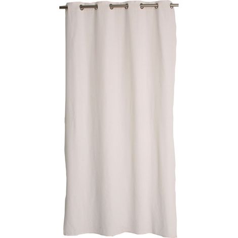 Rideau 8 oeillets 135 X 240 cm DUNE coton recyclé coloris ECRU (1/4)