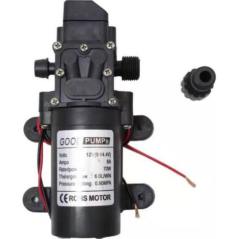 Bomba eléctrica de extracción de aceite, 12 V 60 W 6 L/min, mini bomba de aceite autocebante, bomba de transferencia de líquidos con mangueras para automóviles, barcos e industria. (1/2)