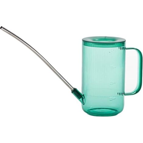1 arrosoir long bec, plastique vert, capacité 1 L, ergonomique et stable, pour jardinage intérieur et extérieur (1/4)