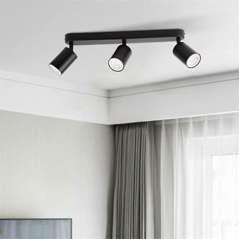 Lustre plafonnier LED anti-éblouissement à double tête --- (1/5)