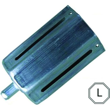 Calotta regolabile per avvolgibili liscia con perno - perno Ø mm.12, calotta lungh. mm.85 - 5 pz