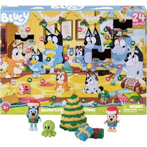 Calendrier de l'Avent Bluey's Swim 2025 - 24 Surprises avec 3 Figurines et 18 Accessoires Festifs (1/5)