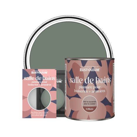 Peinture pour Boiseries & Armoires de Salle de Bains, Finition Brillante - Sérénité (1/3)