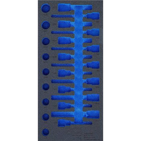 Insert de Servante d Atelier 1/3 Vide - 19,1 x 3,7 x 40,1 cm - Compatible Servante 4116 - Organisation et Gain de P - D-Work (1/5)