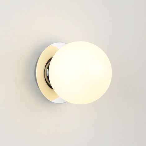Aplique De Pared Bola Cristal "ARCE" - E27 - Ø 15cm - Cromo (1/5)