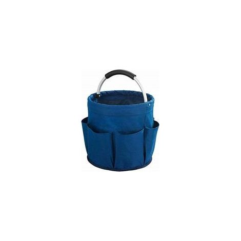 Cesta universal para productos de limpieza, poliéster, 28 x 26,5 x 28 cm, azul.