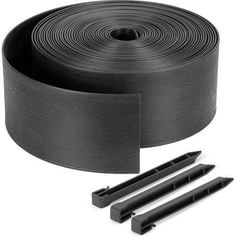 Velway Bordure Jardin - PVC Flexible Résistant UV/Gel - 20 mètres, Hauteur 13cm (1/5)