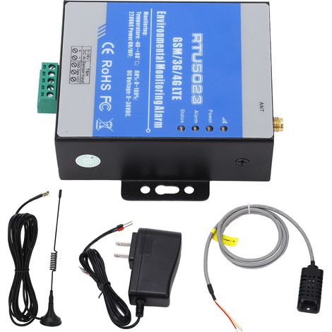 Alerte environnementale GMS 3G 4G LTE température humidité coupure de courant avec capteur AC100-240V prise US (1/5)