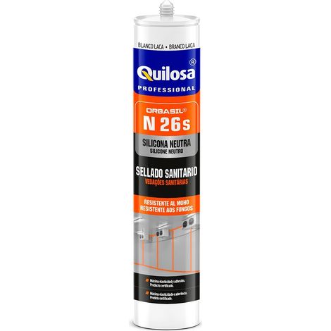 Silicona Neu Const. Negro Vent/Fach N-26 Quilosa 300Ml 61903