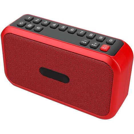 Haut-parleur mains libres, Bluetooth 5.0, enregistreur vocal, radio FM, lecteur de carte TF, clé USB (1/4)