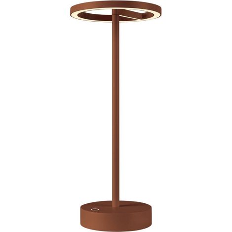 Lampe à poser VINOLINA ONE sans fil IP54 2700 K TOUCH rouille - SLV - 1007358 (1/5)