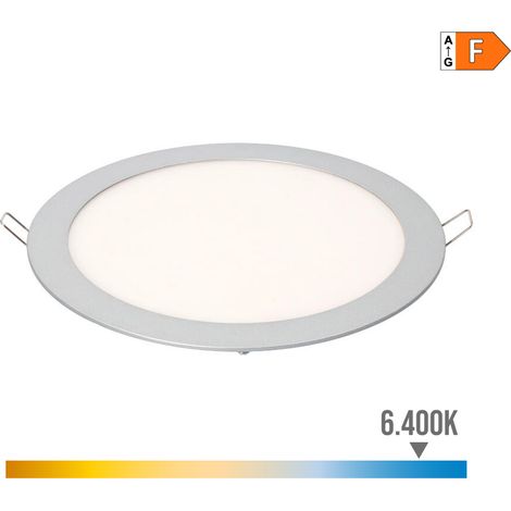 DOWNLIGHT LED EMPOTRABLE REDONDO 20W LUZ FRIA 6400K 1500lm CROMADO Ø22,5cm EDM (1/3)