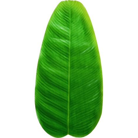 Placemat Feuille De Bananier - 58 X 28 5 Cm - Vert - Pour Décoration Table Intérieure Extérieure - 1 Pièce (1/4)