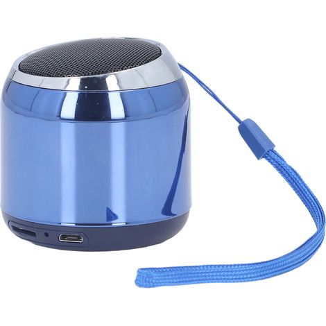 Mini-Bluetooth-Lautsprecher, tragbar, 360°-Stereo-Außenlautsprecher, USB-aufladbares HiFi-System (mit integriertem Akku), blau (1/5)
