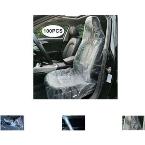 Housse De Siege - Plastique Transparent - Pour Voiture Taxi Avion Tgv - 100 Pièces (1/3)