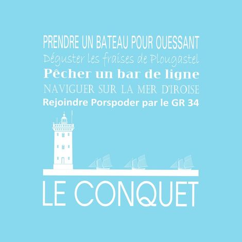 Tableau sur toile le Conquet glacier 30x30 cm - Impression sur Toile Murale Décorative - Image imprimée en HD sur Toile - Toile sur Châssis en Bois FSC - Fabriqué en France (1/4)