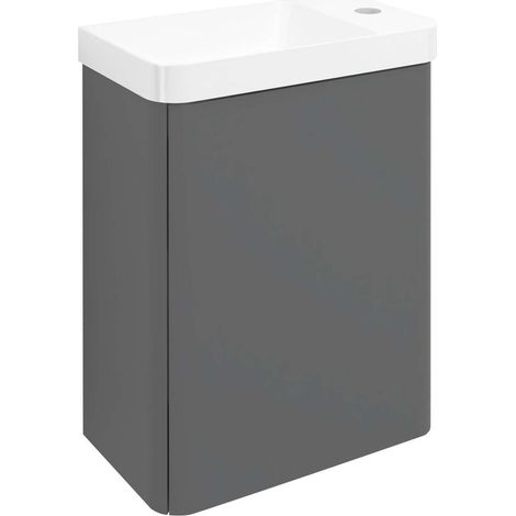Sapho Zorba - Waschtischunterschrank, 39x22x50 cm, 1 Tür L/R, Carina LT113-4141 (1/5)