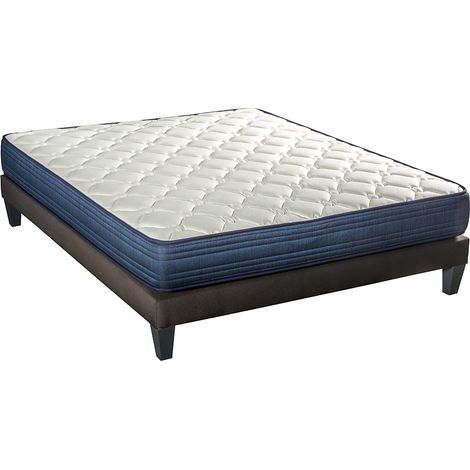 BELLECOUR LITERIE  Ensemble QUINCONCES 180x200 cm  Matelas Ressorts ensachés + Sommier Bois (1/5)