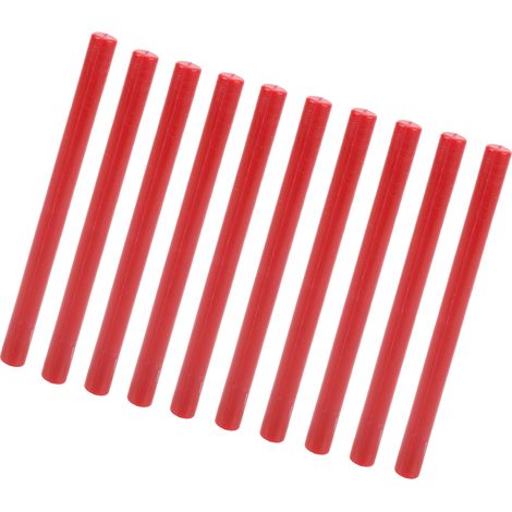 Lot de 10 bâtonnets de cire à cacheter, bâtonnets de thermoscellage flexibles, sans fumée et pratiques, adaptés aux enveloppes, cartes, manuscrits, papier rouge chinois. (1/5)