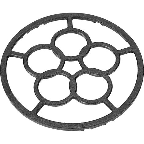 JSSEVN-Anneau de Support en Fonte pour Wok, Antidérapant Réducteur de Gaz en Fonte, Universel Plaques Plat Grille en Fer pour Cafetière Petit Pot Cuisine (1/5)