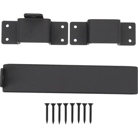 Loquet coulissant robuste en acier au carbone avec trou pour cadenas (1/5)