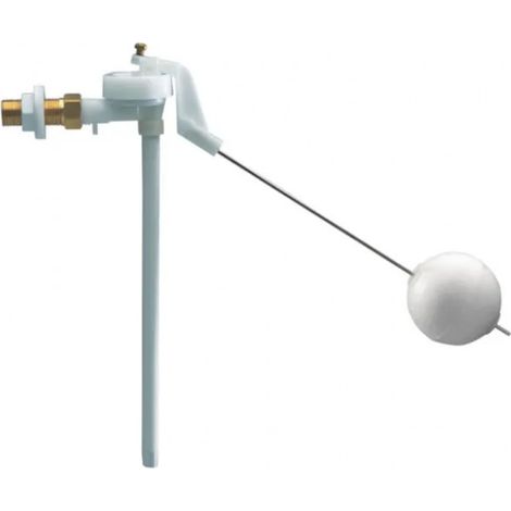 Siamp – Robinet flotteur latéral 3/8" en thermoplastique – Débit 9,6 L/min – Pression 0,5 à 6 bars – Compatible réservoirs WC