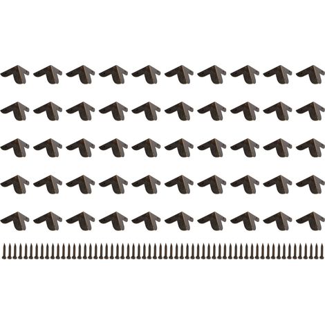 50 Protections d'angle triangulaires rétro robustes pour meubles et murs - Lot de 50 pièces (1/5)