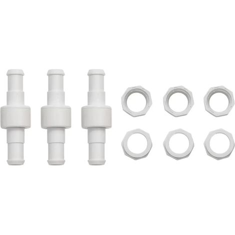 D20 Poolreiniger, Kugellager-Drehschlauch, Ersatz für Polaris 180 280 380 3900 Poolreiniger, 3er-Pack, weiß