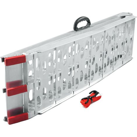 Rampa di carico pieghevole 226 cm 340 kg rampa di accesso per quad moto ATV in alluminio 160002134