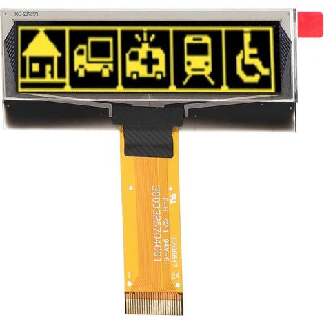 Organisches Leuchtdioden-Displaymodul 2,23 Zoll, 123x32 Pixel Auflösung, SSD1305, SPI-IIC-Schnittstelle, 24 Pins