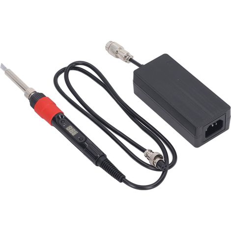 Fer à souder numérique portable 50W, modèle séparé à chauffage rapide, température réglable, céramique à température constante, outil de soudure et réparation, tension universelle 100-240V, prise euro (1/5)