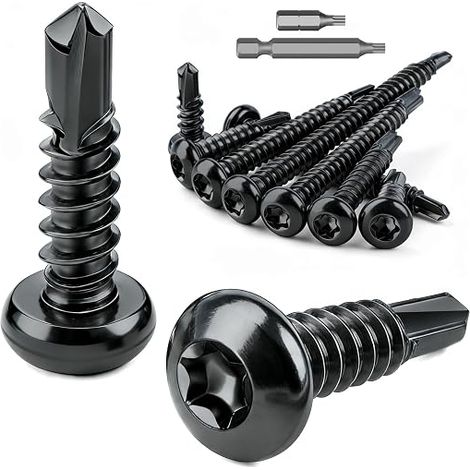 Torx Self-Drilling Screws M4.2 x 13 mm Self-Drilling Black (1/3)