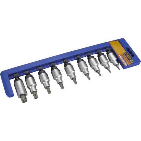 Set douilles 1/2 9 pièces embout torx ALYCO 190765