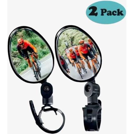 Specchietto retrovisore per bicicletta in mezzo pezzo, specchietto girevole a 360 gradi per manubrio, ampia gamma di accessori per bicicletta, accessori per specchietti retrovisori per bicicletta (1/5)