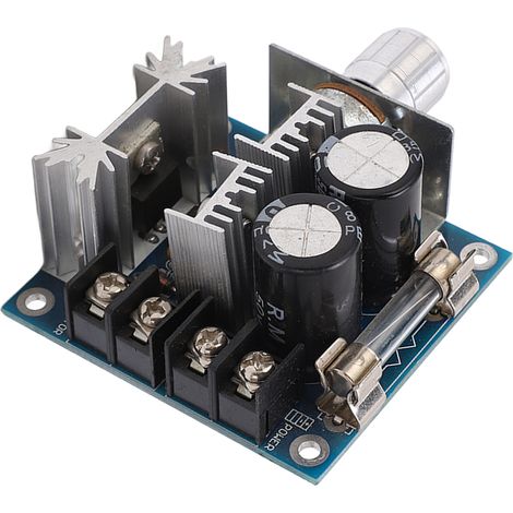 Module régulateur de vitesse de moteur à commande PWM 12-40 V CC avec fusible de 10 A (1/5)