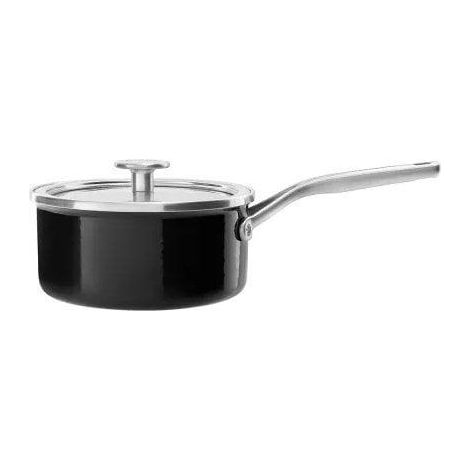 Cazo KitchenAid 18 cm Negro Ónix Acero Duradero